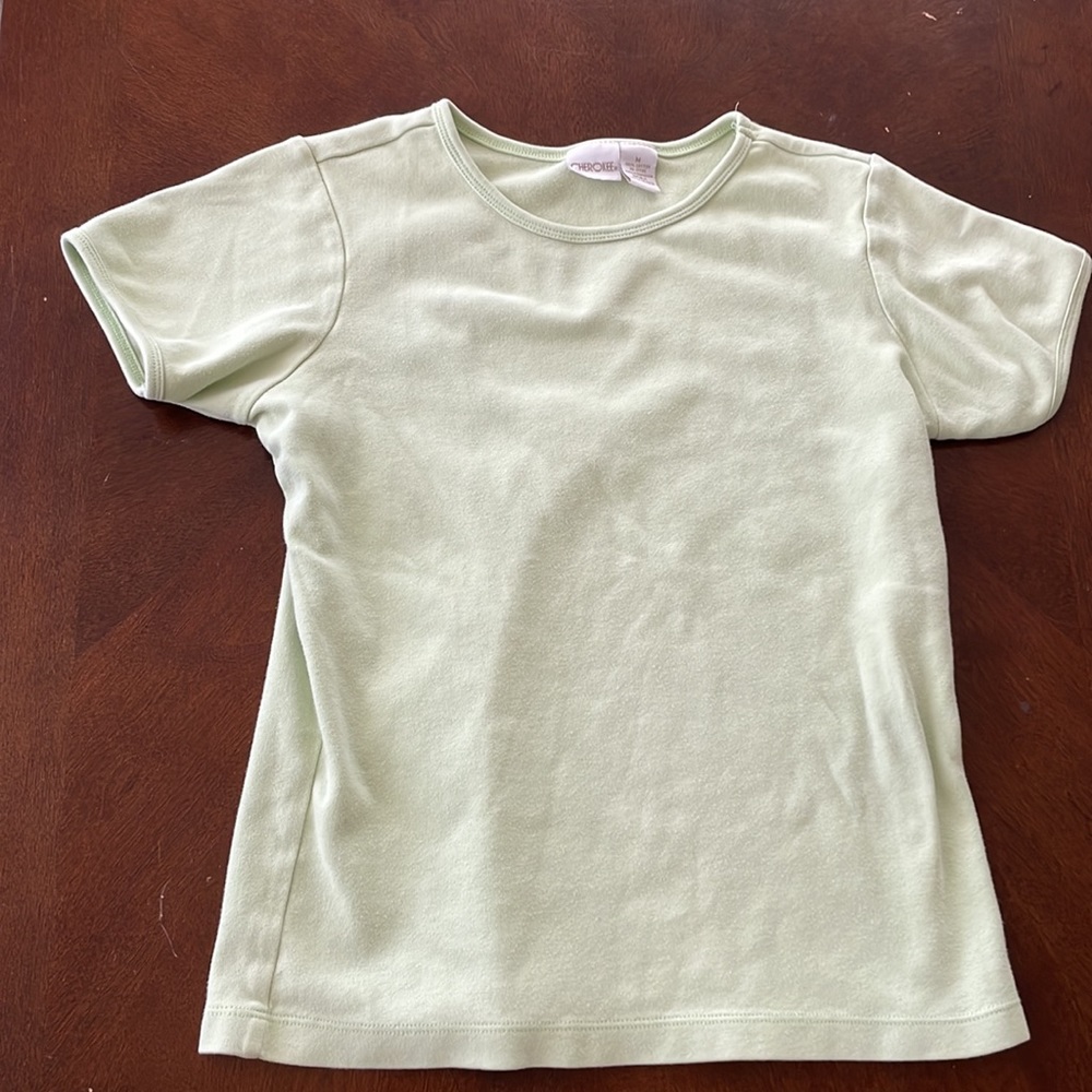Cherokee women’s t- shirt size-M / used like new more vibrant green in person